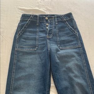 high rise boyfriend jeans.